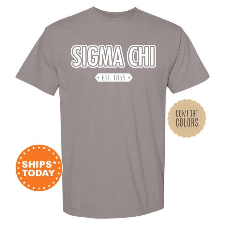 Sigma Chi Legacy Fraternity T-Shirt | Sigma Chi Shirt | Fraternity Chapter Shirt | Rush Shirt | Comfort Colors Tees | Gift For Him _ 10920g