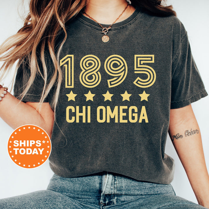 Chi Omega Star Girls Sorority T-Shirt | Chi O Comfort Colors Shirt | Sorority Merch | Big Little Reveal Gift | Greek Apparel _ 16519g