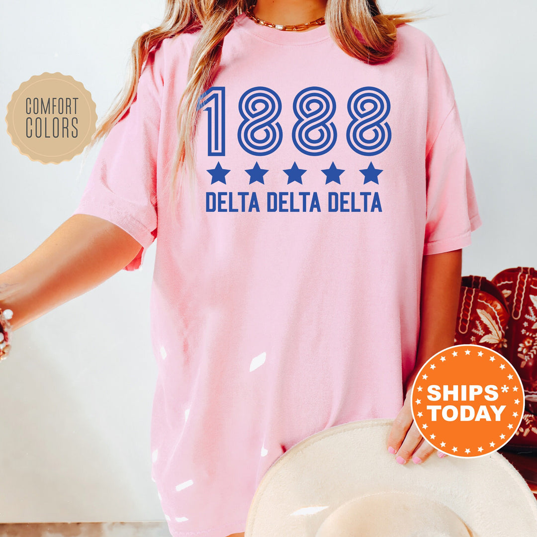 Delta Delta Delta Star Girls Sorority T-Shirt | Tri Delta Comfort Colors Shirt | Sorority Merch | Big Little Reveal | Sorority Gift _ 16520g