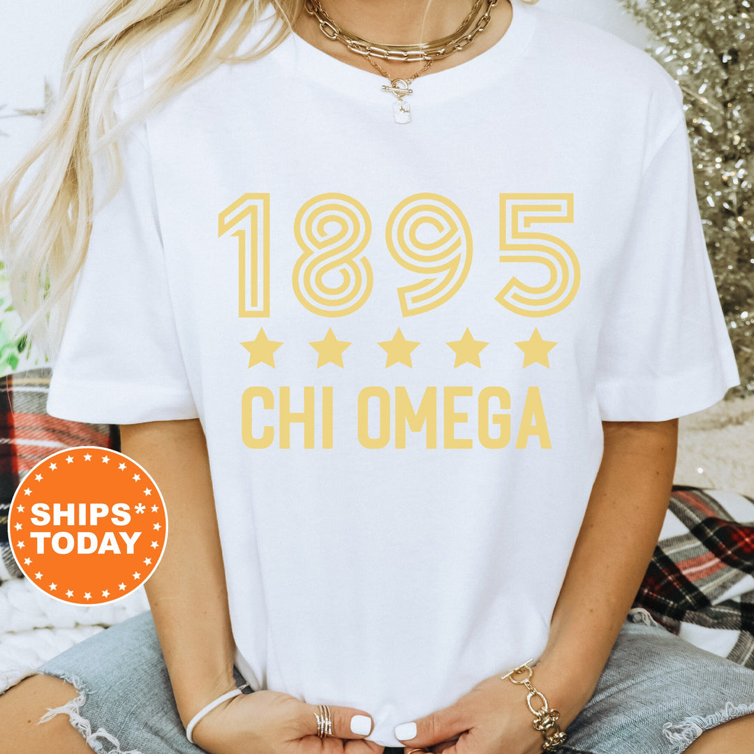 Chi Omega Star Girls Sorority T-Shirt | Chi O Comfort Colors Shirt | Sorority Merch | Big Little Reveal Gift | Greek Apparel _ 16519g