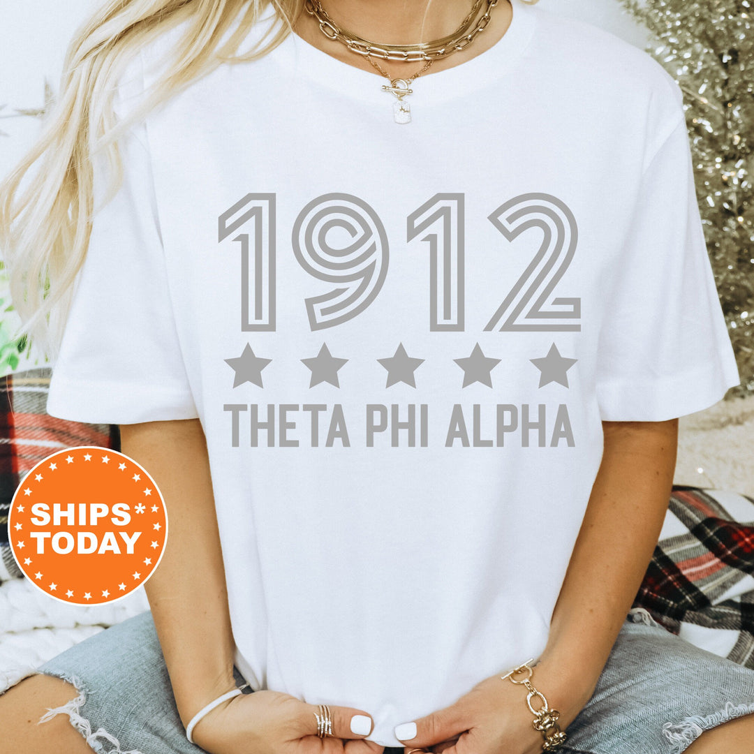 Theta Phi Alpha Star Girls Sorority T-Shirt | Theta Phi Comfort Colors Shirt | Sorority Merch | Big Little Reveal | Sorority Gift _ 16534g