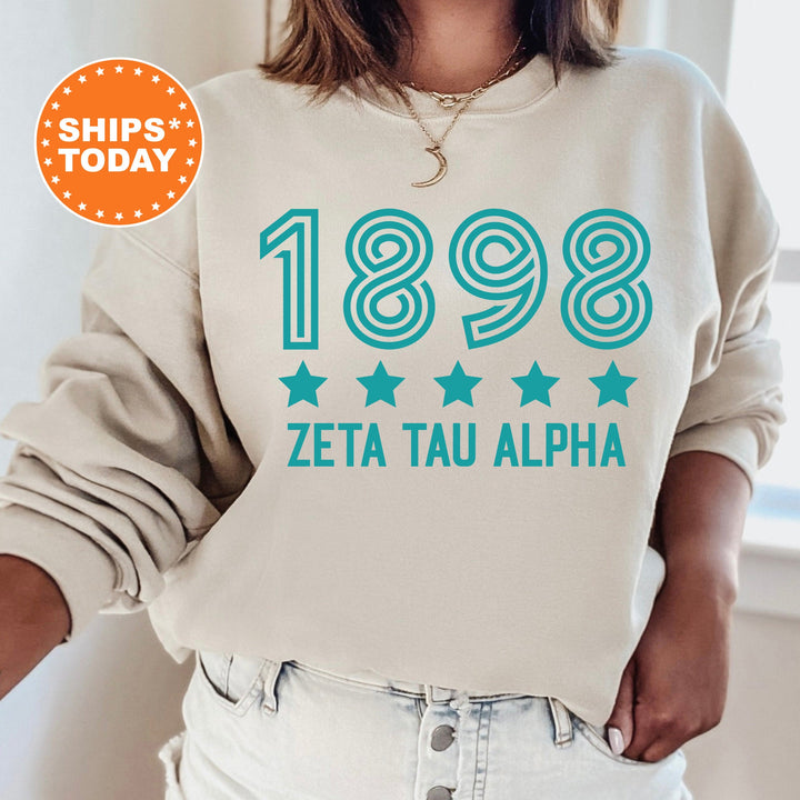 Zeta Tau Alpha Star Girls Sorority Sweatshirt | ZETA Sorority Merch | Big Little Reveal Sorority Gifts | College Greek Sweatshirt _ 16535g
