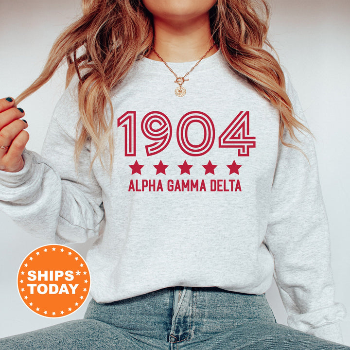 Alpha Gamma Delta Star Girls Sorority Sweatshirt | Alpha Gam Sorority Merch | Big Little Reveal Gifts | College Greek Apparel _ 16513g