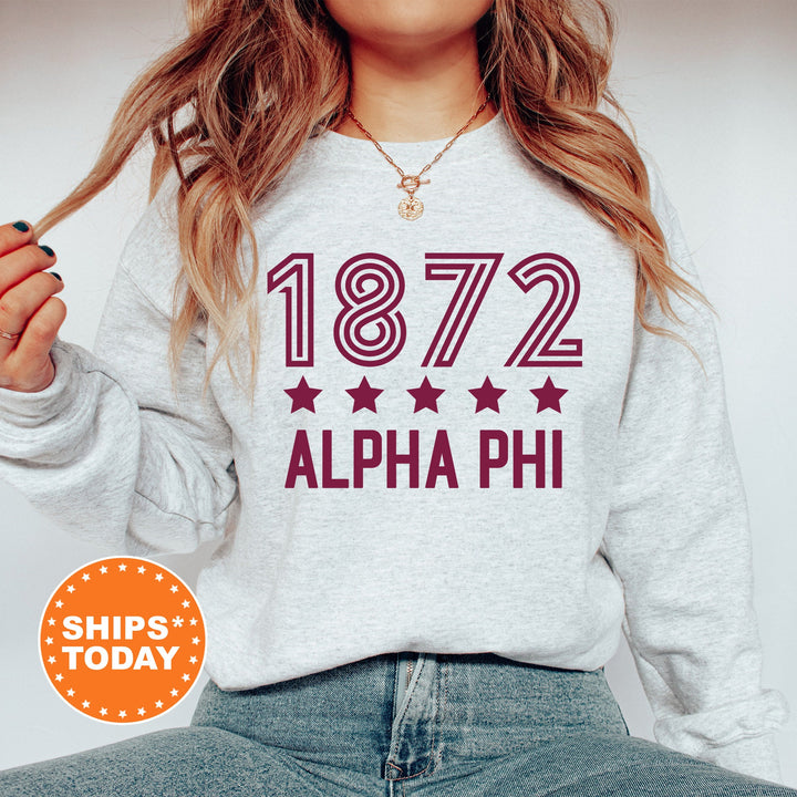 Alpha Phi Star Girls Sorority Sweatshirt | APHI Sorority Merch | Big Little Reveal | Alpha Phi Gifts | College Greek Sweatshirt _ 16515g