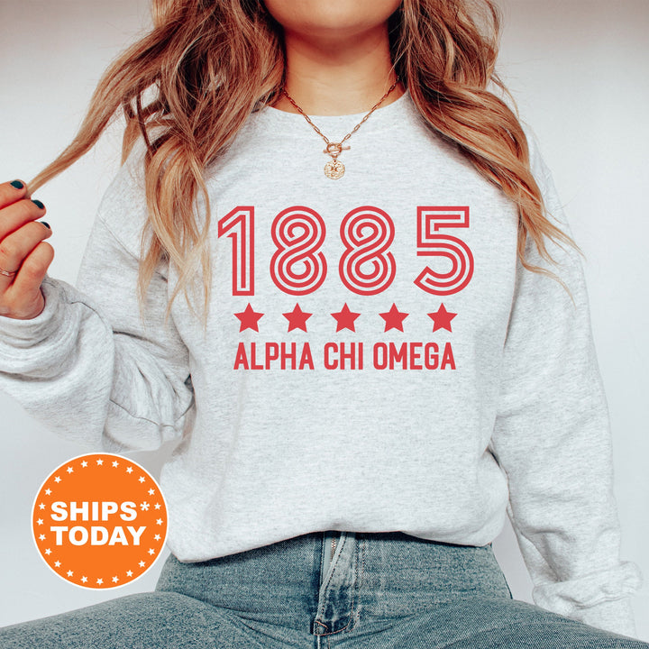 Alpha Chi Omega Star Girls Sorority Sweatshirt | Alpha Chi Sorority Merch | Big Little Reveal Gifts | College Greek Sweatshirt _ 16510g