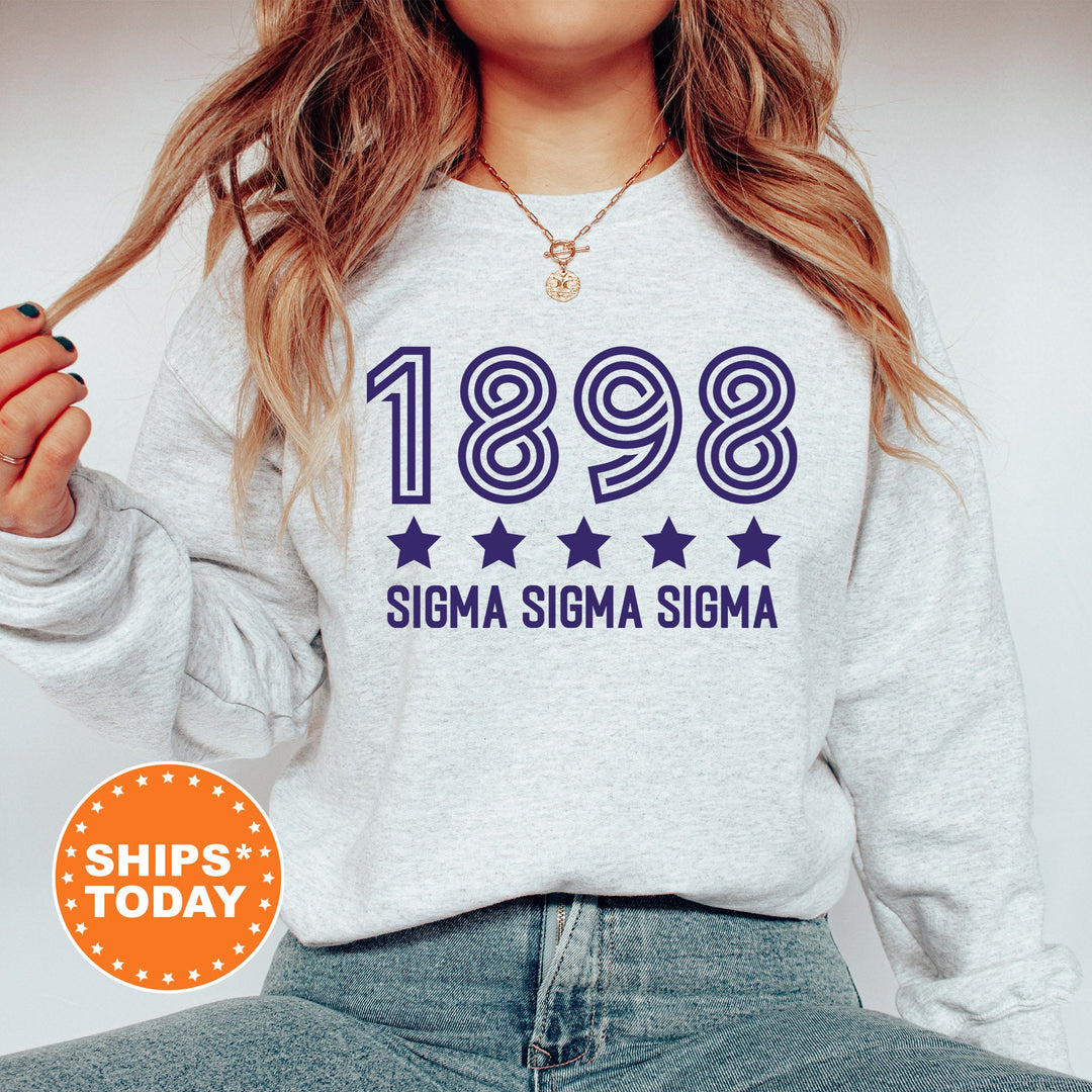 Sigma Sigma Sigma Star Girls Sorority Sweatshirt | Tri Sigma Sorority Merch | Big Little Sorority Gifts | College Greek Sweatshirt _ 16533g