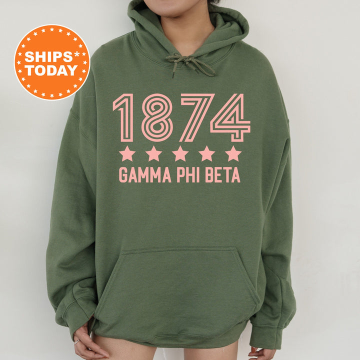 Gamma Phi Beta Star Girls Sorority Sweatshirt | Gamma Phi Sorority Merch | Big Little Reveal Sorority Gifts | GPHI Greek Sweatshirt _ 16524g