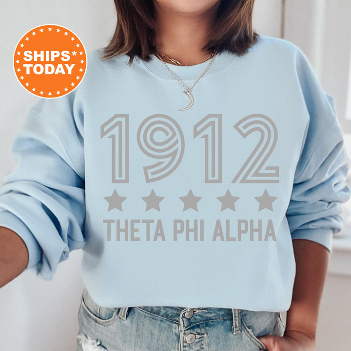Theta Phi Alpha Star Girls Sorority Sweatshirt | Theta Phi Sorority Merch | Big Little Reveal Gifts | College Greek Sweatshirt _ 16534g