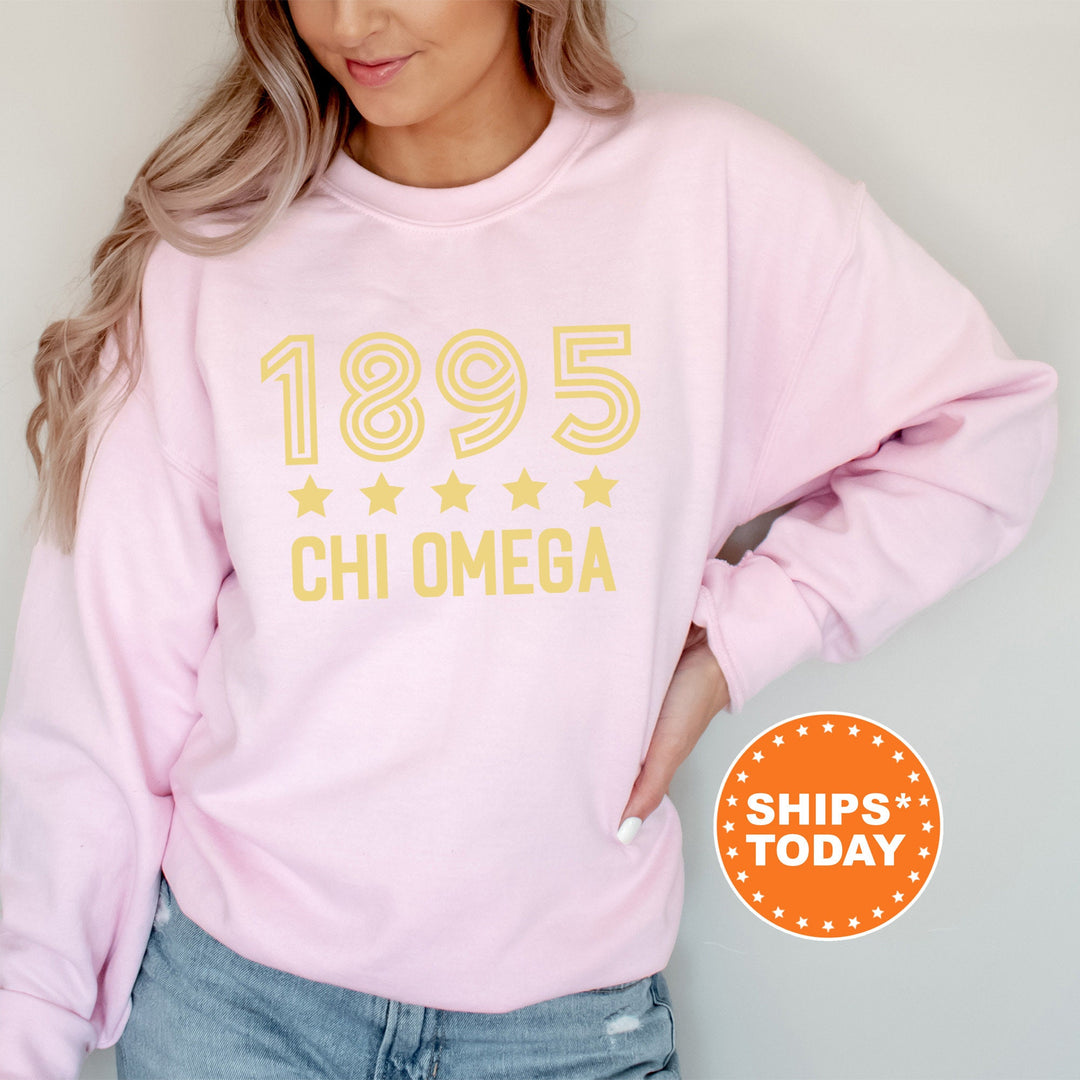 Chi Omega Star Girls Sorority Sweatshirt | Chi O Sorority Merch | Big Little Reveal | Sorority Gifts | College Greek Sweatshirt _ 16519g