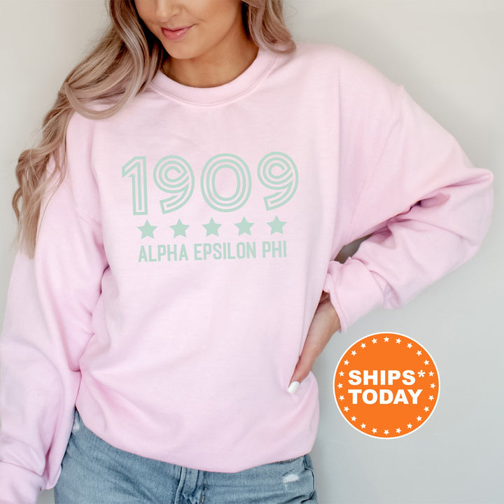 Alpha Epsilon Phi Star Girls Sorority Sweatshirt | AEPHI Sorority Merch | Big Little Reveal Gifts | College Greek Sweatshirt _ 16512g