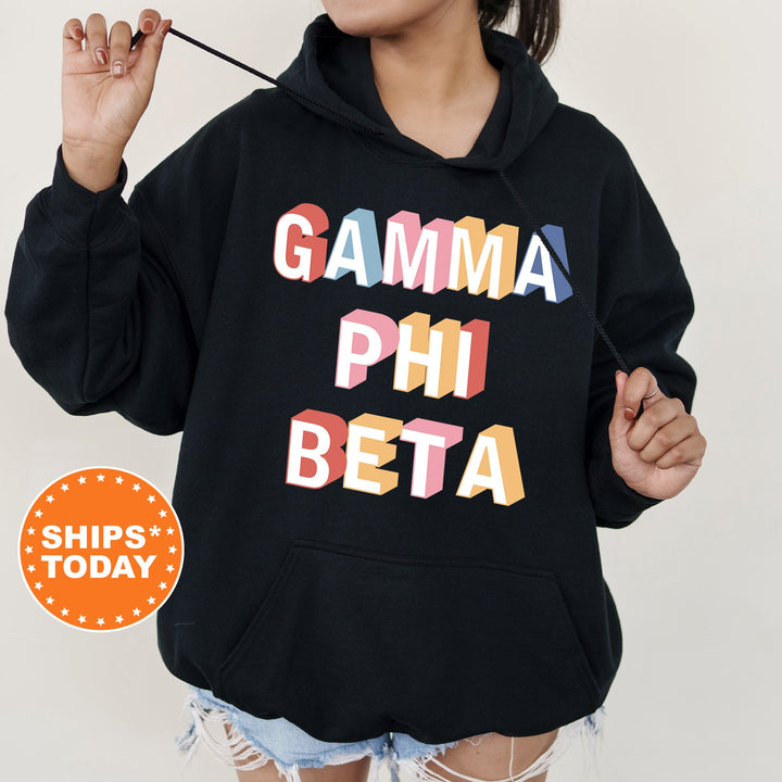 Gamma Phi Beta Loud Box Sorority Sweatshirt | Gamma Phi Retro Sweatshirt | Sorority Gift | GPHI Sorority Apparel | Big Little Reveal _ 5573g