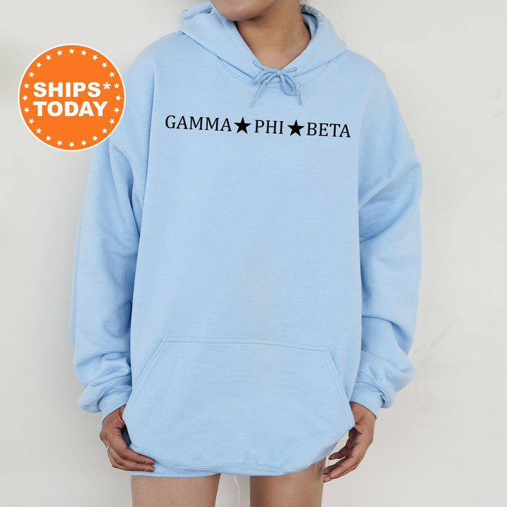 Gamma Phi Beta Traditional Star Sorority Sweatshirt | Gamma Phi Greek Sweatshirt | College Apparel | GPHI Big Little Sorority Gifts _ 5378g