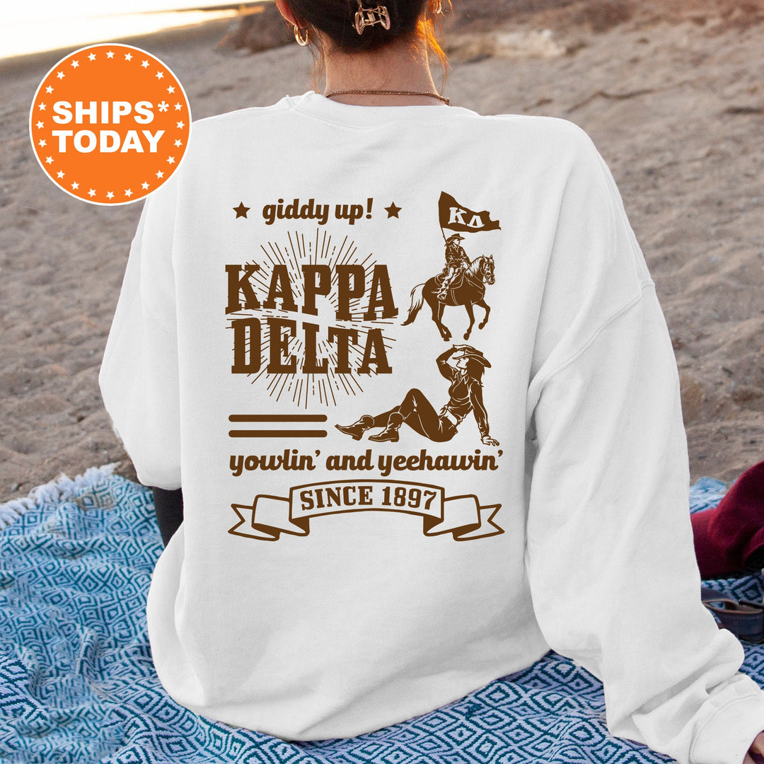 Kappa Delta Giddy Up Cowgirl Sorority Sweatshirt | Kay Dee Western Sweatshirt | Sorority Apparel | Big Little | Country Sweatshirt