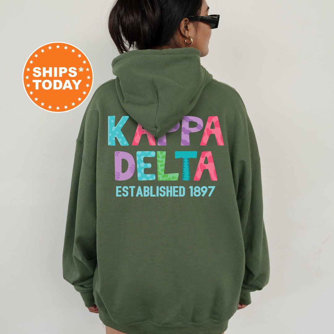 Kappa Delta Papercut Sorority Sweatshirt | Kay Dee Fun Letters Sweatshirt | Big Little Sorority Reveal | Sorority Gifts | Greek Apparel