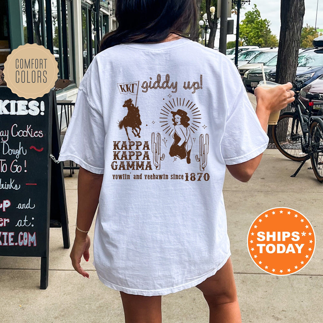 Kappa Kappa Gamma Rustic Rodeo Sorority T-Shirt | Kappa Western Shirt | Big Little Shirt | Greek Apparel | Sorority Cowgirl Shirt _ 16319g