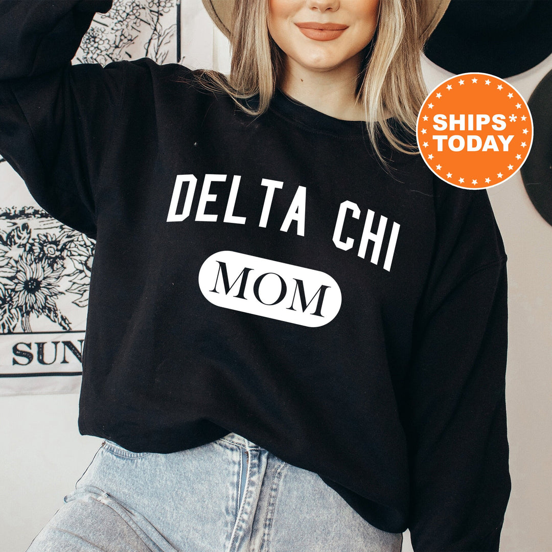 Delta Chi Athletic Mom Fraternity Sweatshirt | DChi Mom Sweatshirt | Fraternity Mom Hoodie | Mother's Day Gift | Gift For Mom