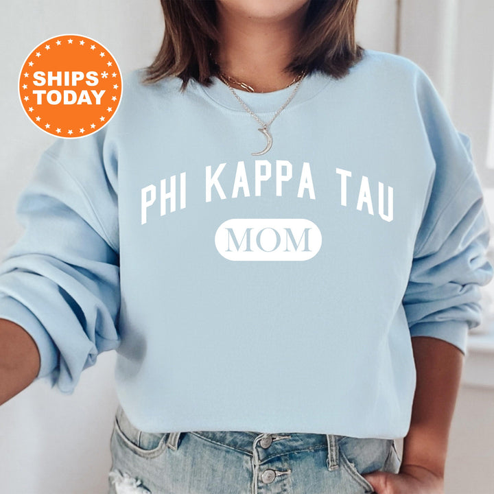 Phi Kappa Tau Athletic Mom Fraternity Sweatshirt | Phi Tau Mom Sweatshirt | Fraternity Mom Hoodie | Mother's Day Gift | Gift For Mom