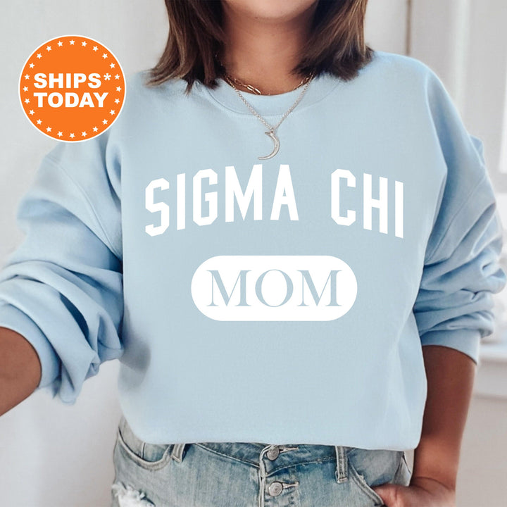 Sigma Chi Athletic Mom Fraternity Sweatshirt | Sigma Chi Mom Sweatshirt | Fraternity Mom Hoodie | Mother's Day Gift | Gift For Mom