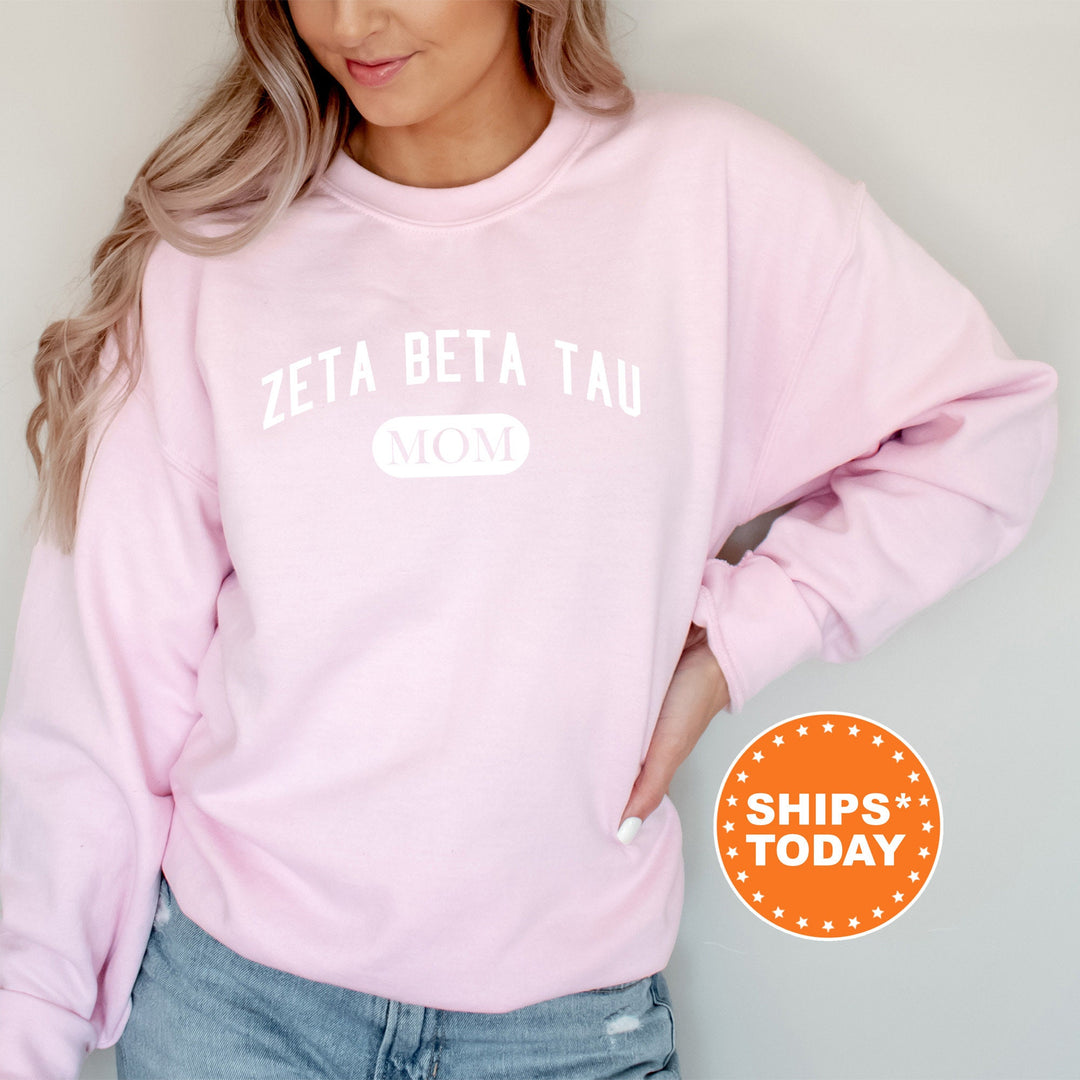 Zeta Beta Tau Athletic Mom Fraternity Sweatshirt | ZBT Mom Sweatshirt | Fraternity Mom Hoodie | Mother's Day Gift | Gift For Mom