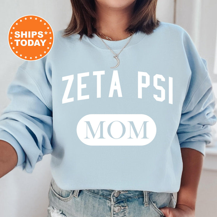 Zeta Psi Athletic Mom Fraternity Sweatshirt | Zete Mom Sweatshirt | Fraternity Mom Hoodie | Mother's Day Gift | Gift For Mom