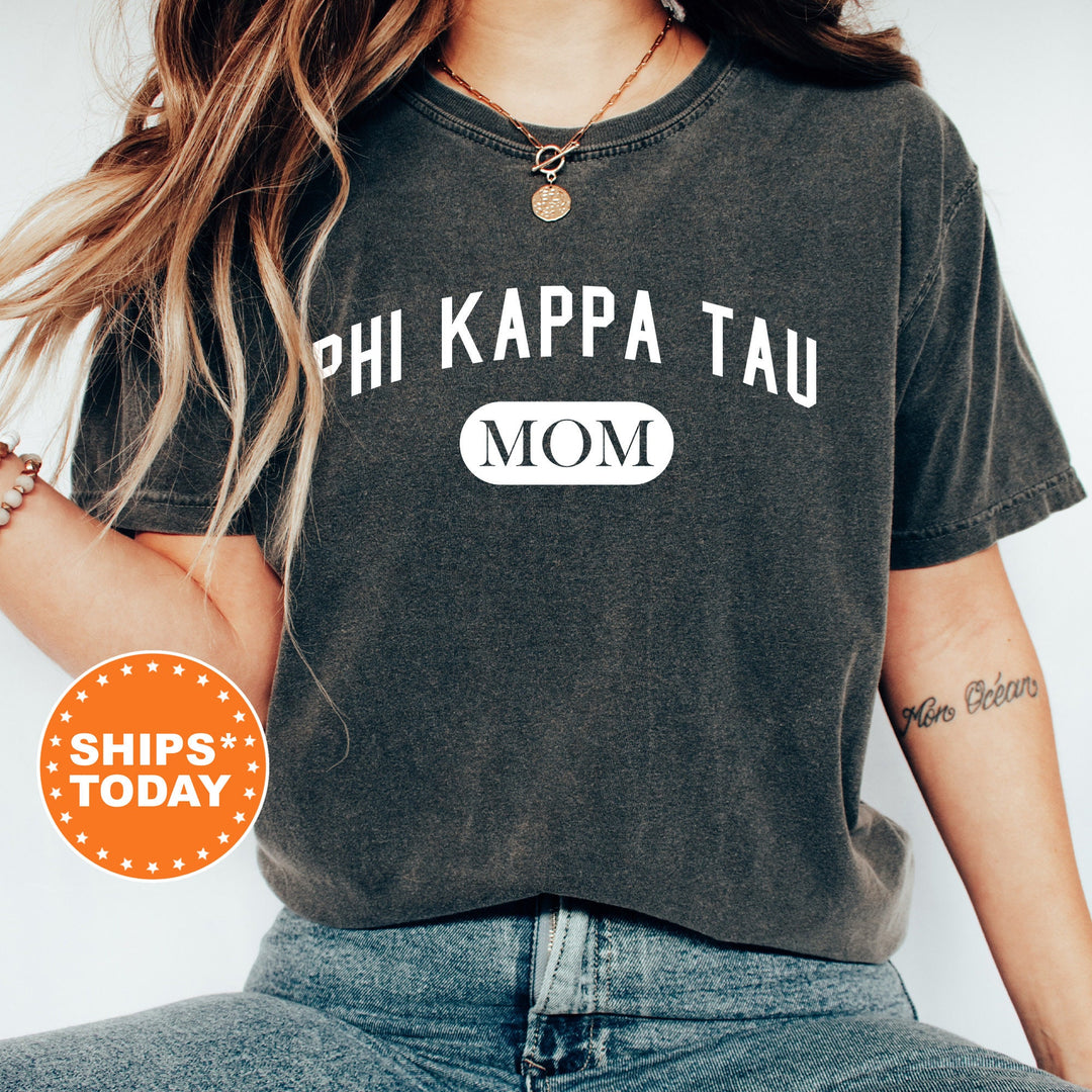 Phi Kappa Tau Athletic Mom Fraternity T-Shirt | Phi Tau Mom Shirt | Fraternity Mom Comfort Colors Tee | Mother's Day Gift For Mom _ 6867g