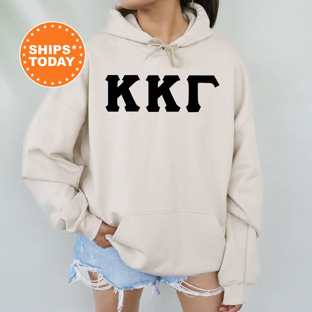 Kappa Kappa Gamma Super Simple Sorority Sweatshirt | Kappa Greek Letter Sweatshirt | Sorority Letters | Big Little | College Apparel