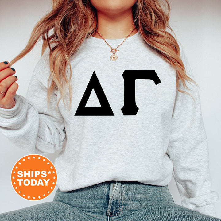 Delta Gamma Super Simple Sorority Sweatshirt | Dee Gee Greek Letters Sweatshirt | Sorority Letters | Big Little | College Apparel
