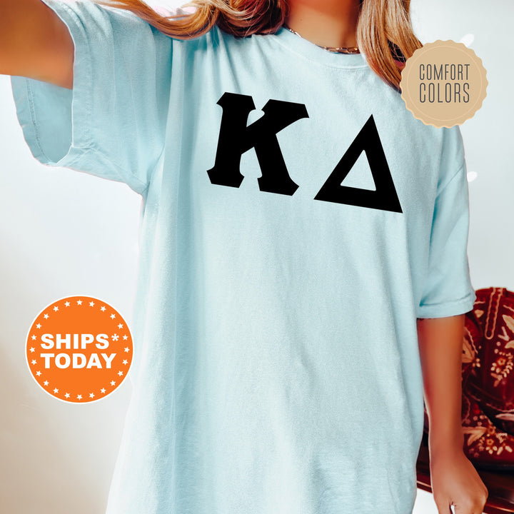 Kappa Delta Super Simple Sorority T-Shirt | Kappa Delta Sorority Letters | Greek Letters | Big Little Gift | Comfort Colors Shirt _ 5653g