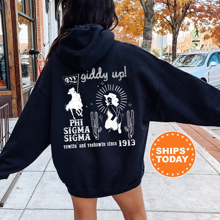 Phi Sigma Sigma Western Theme Sorority Sweatshirt | Phi Sig Cowgirl Sweatshirt | Big Little | Sorority Apparel | Country Sweatshirt