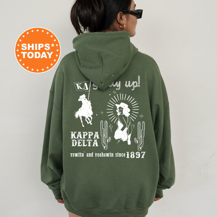 Kappa Delta Western Theme Sorority Sweatshirt | Kay Dee Cowgirl Sweatshirt | Big Little Gift | Greek Apparel | Country Sweatshirt