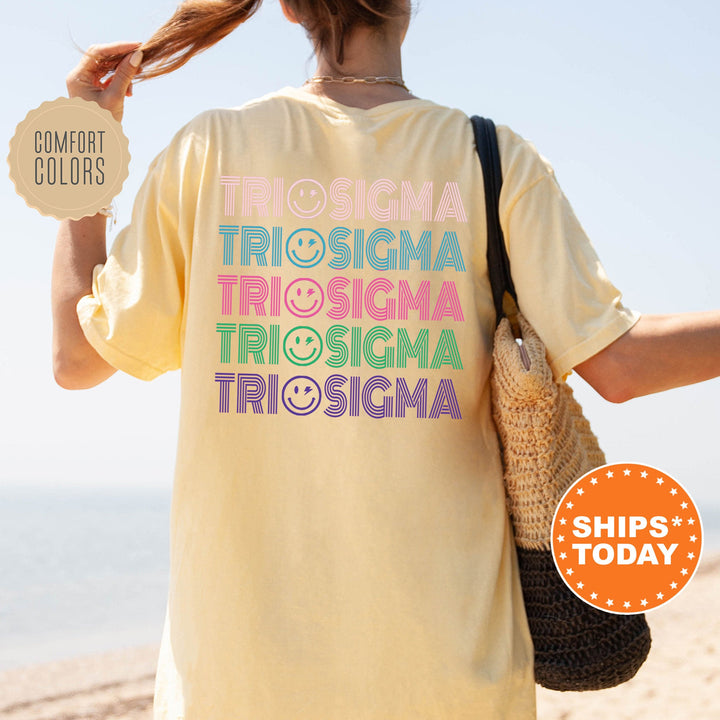 Sigma Sigma Sigma Cheery Chic Sorority T-Shirt | Tri Sigma Comfort Colors Shirt | Sorority Merch | Trendy Big Little Reveal Shirt _ 13889g