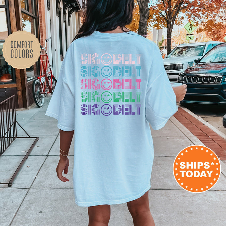 Sigma Delta Tau Cheery Chic Sorority T-Shirt | Sig Delt Comfort Colors Shirt | Sorority Merch | Trendy Big Little Reveal Shirt _ 13887g