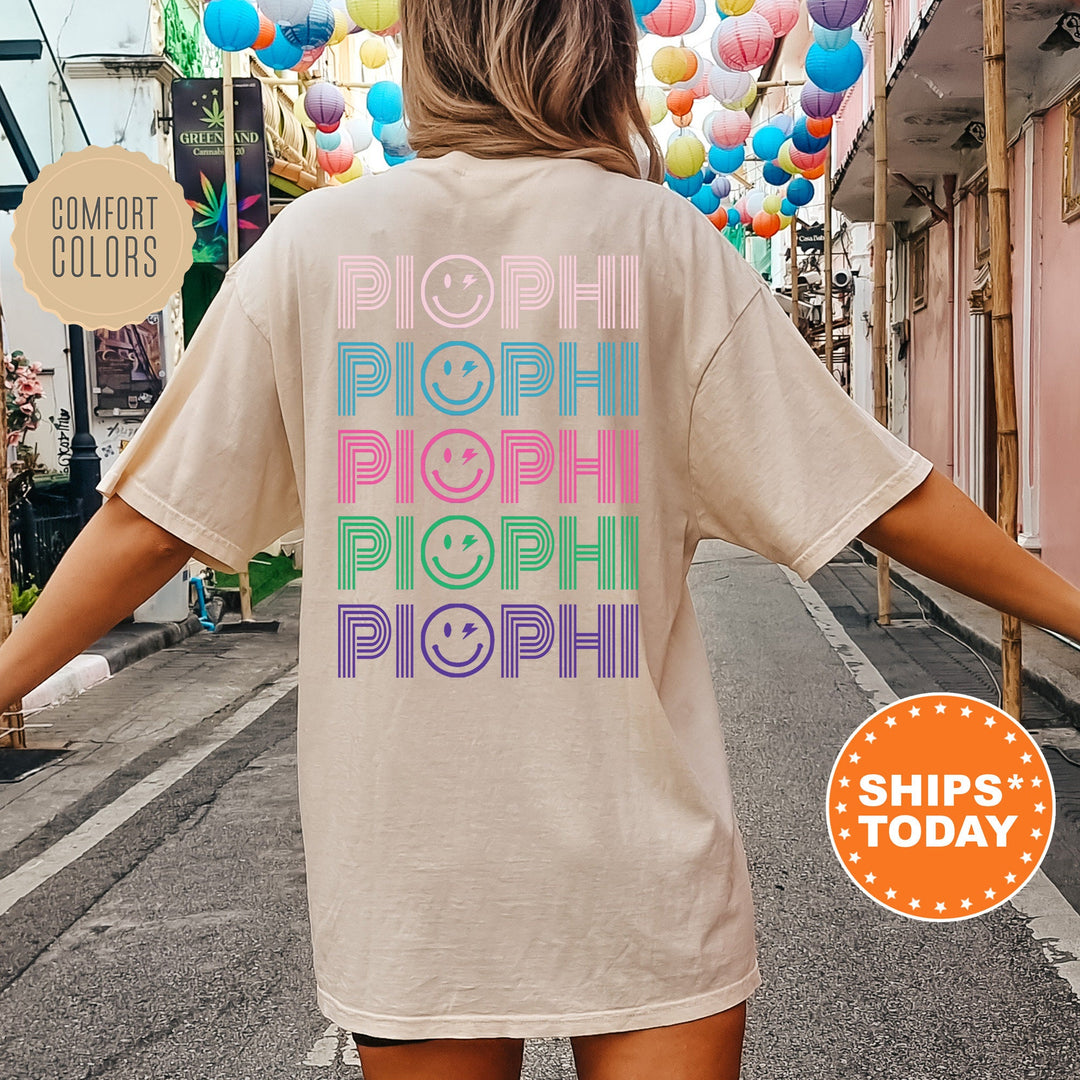Pi Beta Phi Cheery Chic Sorority T-Shirt | Pi Phi Comfort Colors Shirt | Sorority Merch | Trendy Big Little Shirt | Sorority Gifts _ 13886g