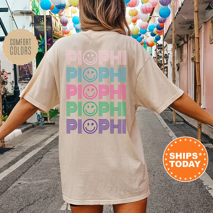 Pi Beta Phi Cheery Chic Sorority T-Shirt | Pi Phi Comfort Colors Shirt | Sorority Merch | Trendy Big Little Shirt | Sorority Gifts _ 13886g