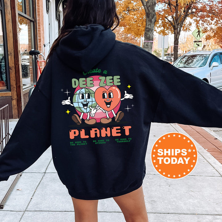 Create A Dee Zee Planet | Delta Zeta CosmoGreek Sorority Sweatshirt | Sorority Hoodie | Big Little Sorority Gifts | Greek Apparel