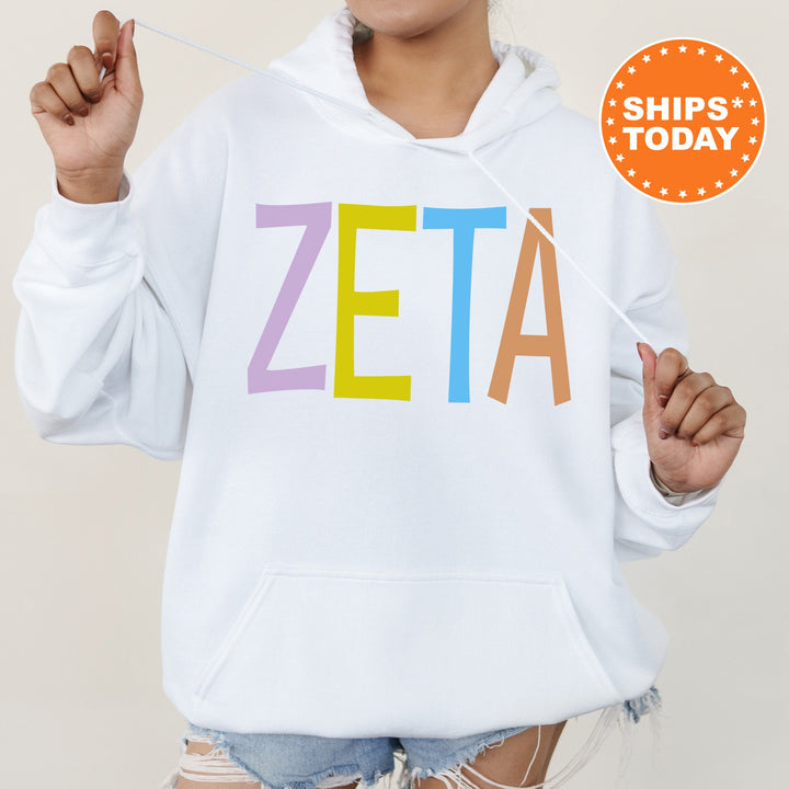 Zeta Tau Alpha Uniquely Me Sorority Sweatshirt | Zeta Initiation Gift | Sorority Letters | Zeta Hoodie | Big Little Sorority Reveal _ 5835g