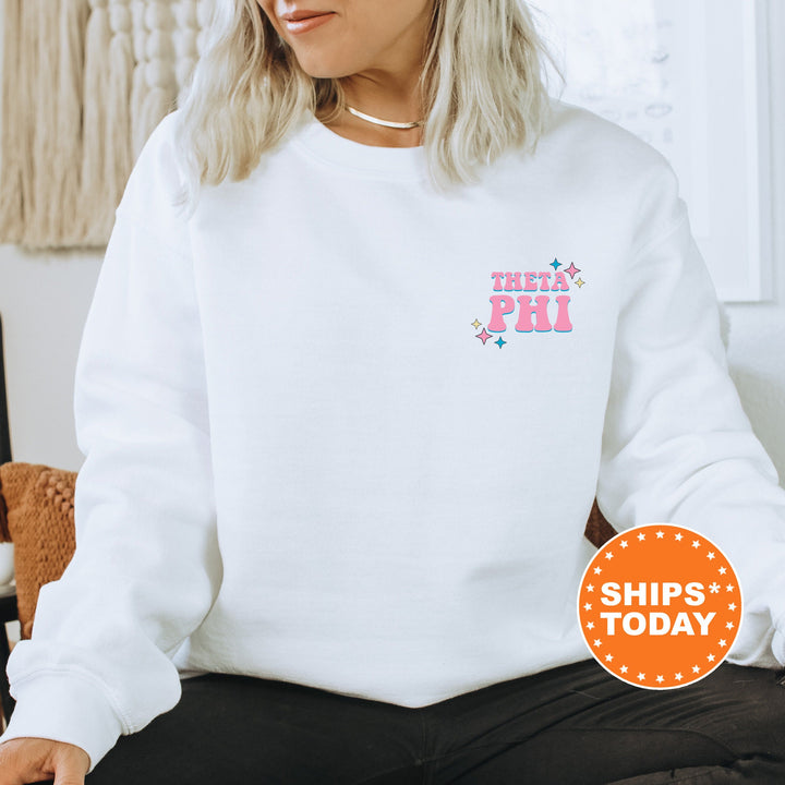 Theta Phi Alpha Twinklewings Sorority Sweatshirt | Theta Phi Butterfly Sweatshirt | Big Little Sorority | Custom Greek Apparel _  12637g