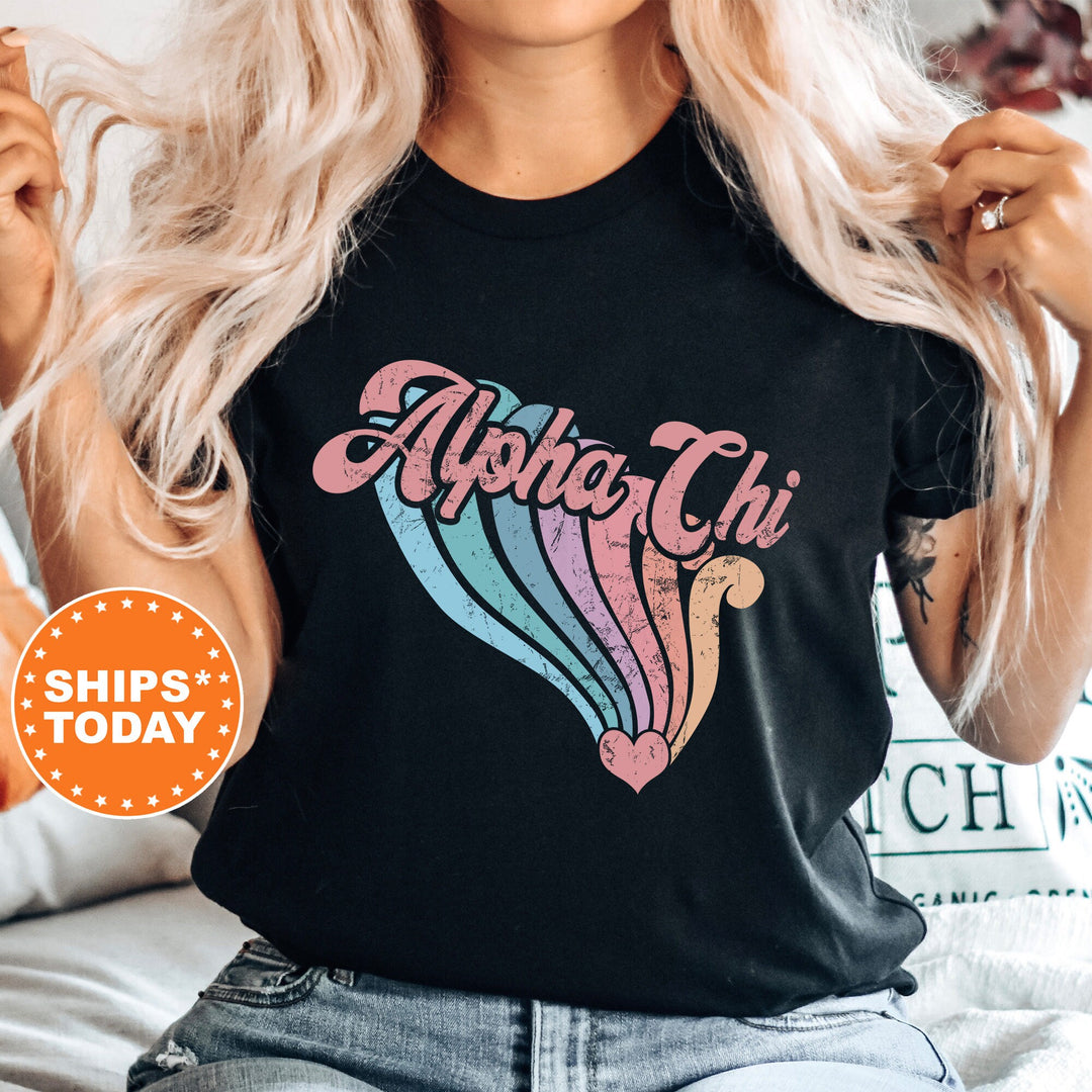 Alpha Chi Omega Bright and Unifying Sorority T-Shirt | Alpha Chi Comfort Colors | Big Little Sorority Gift | Custom Sorority Shirt _ 7566g