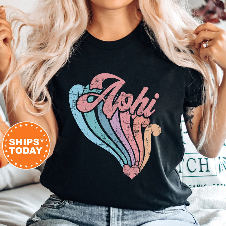 Alpha Phi Bright and Unifying Sorority T-Shirt | APHI Comfort Colors Shirt | Big Little Sorority Gift | Custom Sorority Shirt _ 7571g