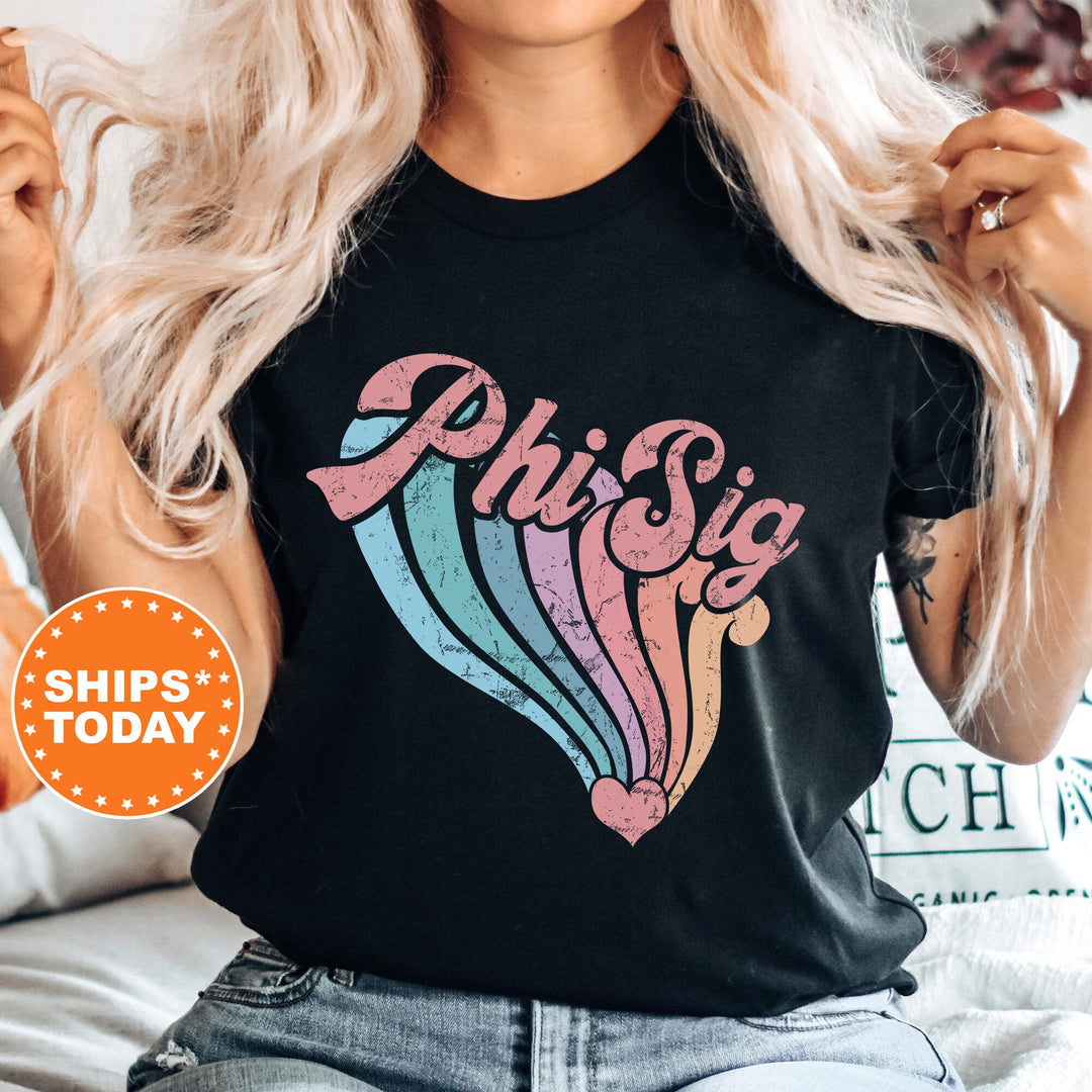 Phi Sigma Sigma Bright and Unifying Sorority T-Shirt | Phi Sig Comfort Colors | Big Little Sorority Gift | Custom Sorority Shirt _ 7585g