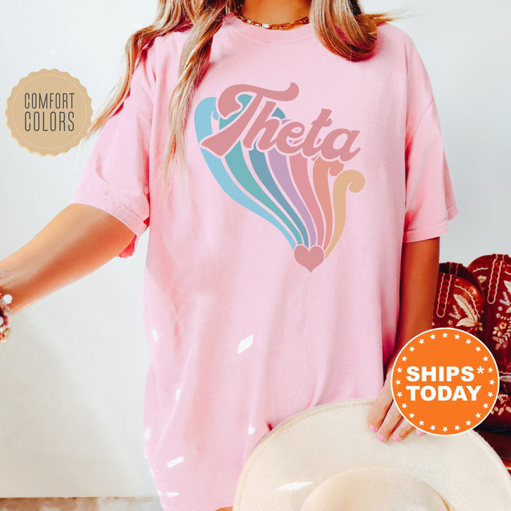 Kappa Alpha Theta Bright and Unifying Sorority T-Shirt | Theta Comfort Colors | Big Little Sorority Gift | Custom Sorority Shirt _ 7581g