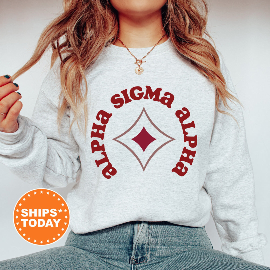 Alpha Sigma Alpha Crest Legacy Sorority Sweatshirt | Sorority Crest Sweatshirt | Big Little Sorority Gift | College Greek Apparel