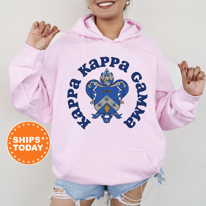 Kappa Kappa Gamma Crest Legacy Sorority Sweatshirt | KAPPA Crest Sweatshirt | Big Little Sorority Gift | College Greek Apparel