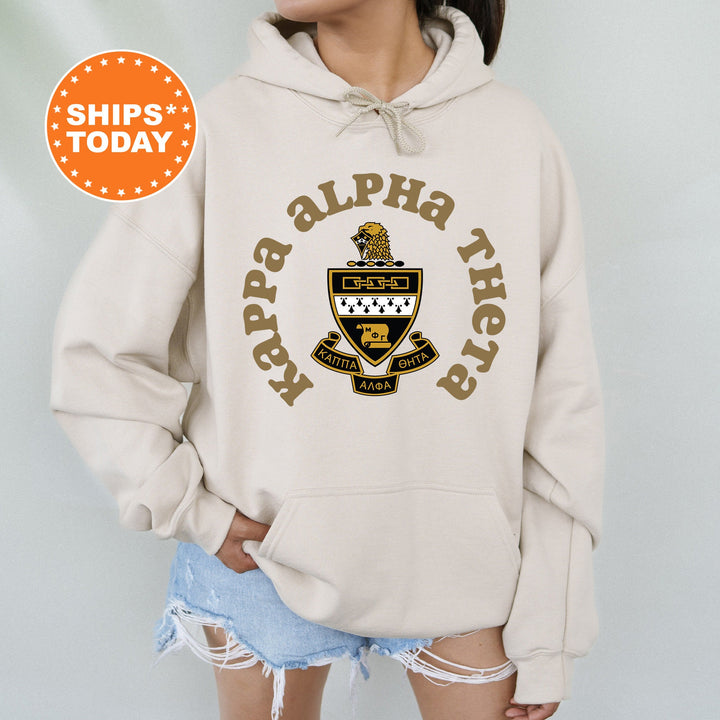 Kappa Alpha Theta Crest Legacy Sorority Sweatshirt | THETA Crest Sweatshirt | Big Little Sorority Gift | College Greek Apparel