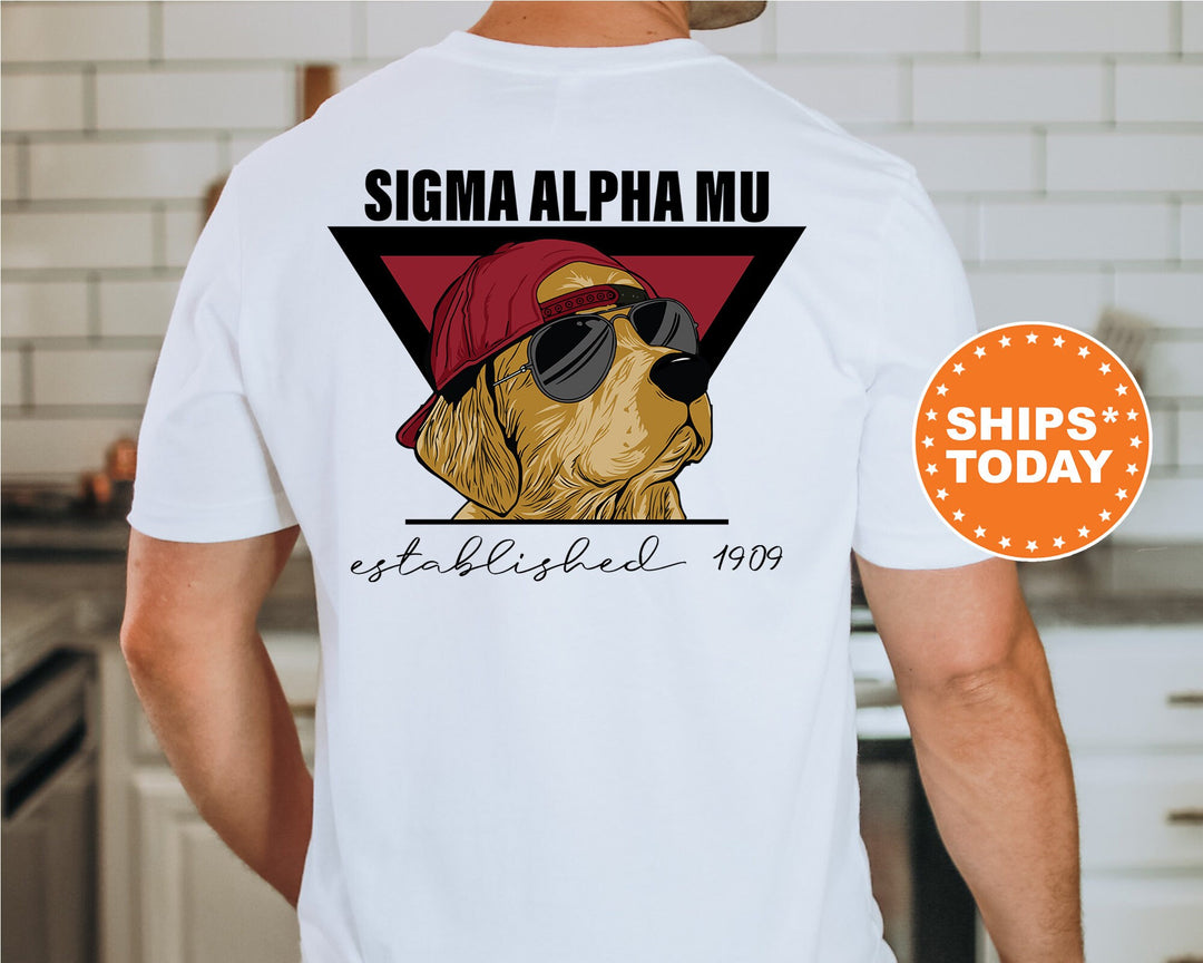 Sigma Alpha Mu Paw Prints Fraternity T-Shirt | Sammy Comfort Colors Shirt | College Greek Apparel | Custom Fraternity Shirt _ 11878g
