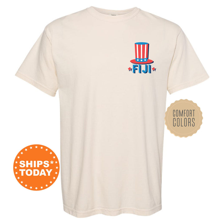 FIJI Liberty Fraternity T-Shirt | Phi Gamma Delta Patriotic Shirt | Fraternity Shirt | Bid Day Gift | Comfort Colors Shirt _  10943g