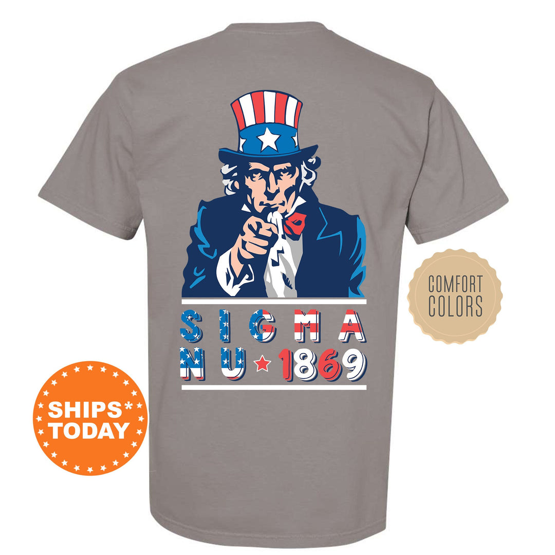 Sigma Nu Liberty Fraternity T-Shirt | Sigma Nu Patriotic Shirt | Fraternity Shirt | Bid Day Gift | Comfort Colors Shirt _  10952g