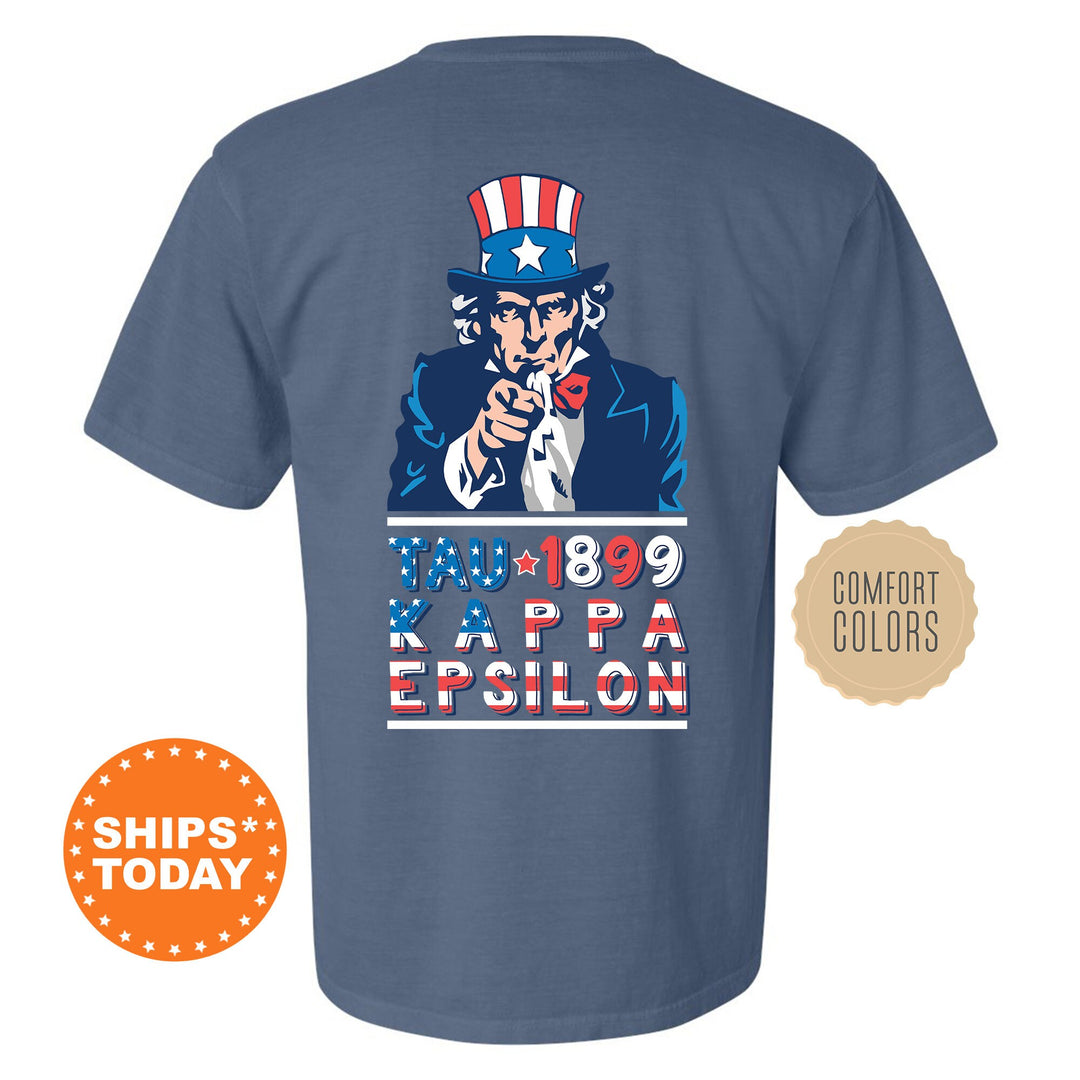 Tau Kappa Epsilon Liberty Fraternity T-Shirt | TKE Patriotic Shirt | TEKE Fraternity Shirt | Bid Day Gift | Comfort Colors Shirt _  10956g