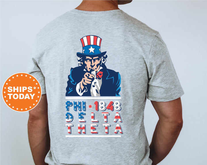 Phi Delta Theta Liberty Fraternity T-Shirt | Phi Delt Patriotic Shirt | Fraternity Shirt | Bid Day Gift | Comfort Colors Shirt _  10942g