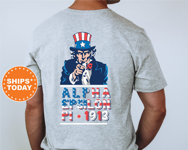 Alpha Epsilon Pi Liberty Fraternity T-Shirt | AEPi Patriotic Shirt | Fraternity Shirt | Bid Day Gift | Comfort Colors Shirt _  10929g